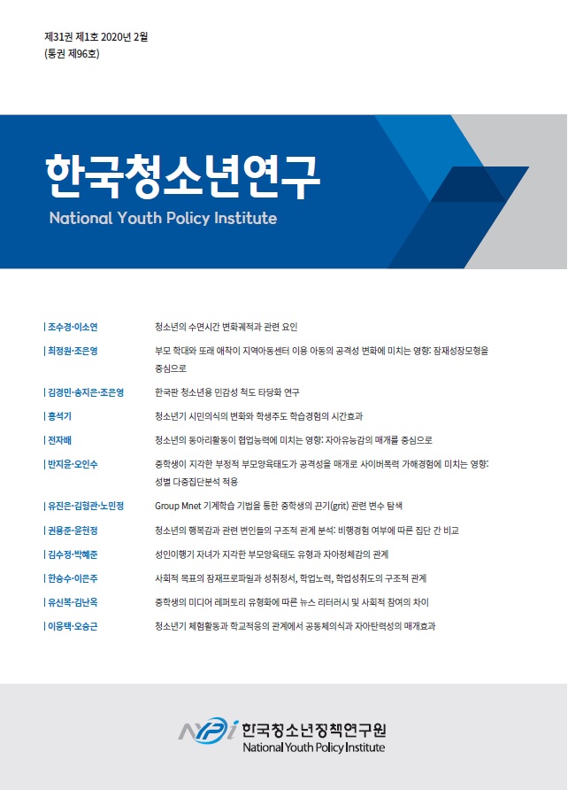 한국판 청소년용 민감성 척도 타당화 연구