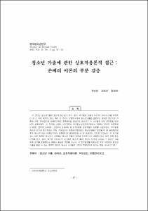 청소년 가출에 관한 상호작용론적 접근 : 숀베리 이론의 부분 검증