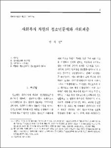 사회복지 차원의 청소년문제와 사회계층