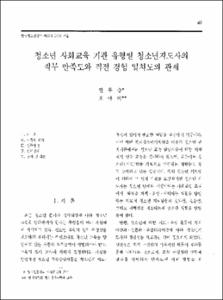 청소년 사회교육 기관 유형별 청소년지도사의 직무 만족도와 직전 경험 일치도의 관계