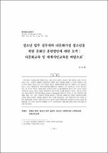 청소년 업무 실무자와 다문화가정 청소년을 위한 문화간 훈련방안에 대한 모색 : 다문화교육 및 세계시민교육을 바탕으로
