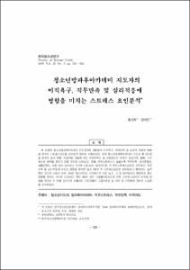 청소년방과후아카데미 지도자의 이직욕구, 직무만족 및 심리적응에 영향을 미치는 스트레스 요인분석